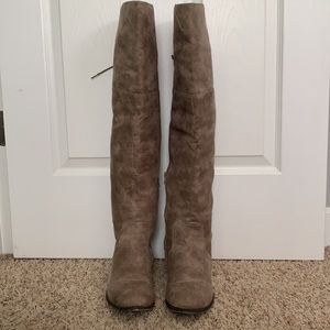 Rampage women’s thigh high taupe boots